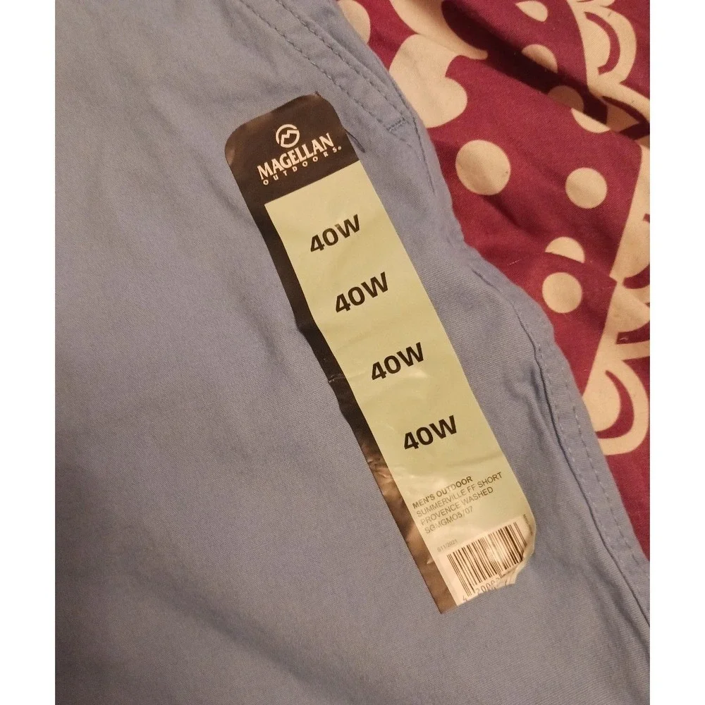NEW Magellan Men's Light Blue Chino Style Golf‎ Shorts, Size 40